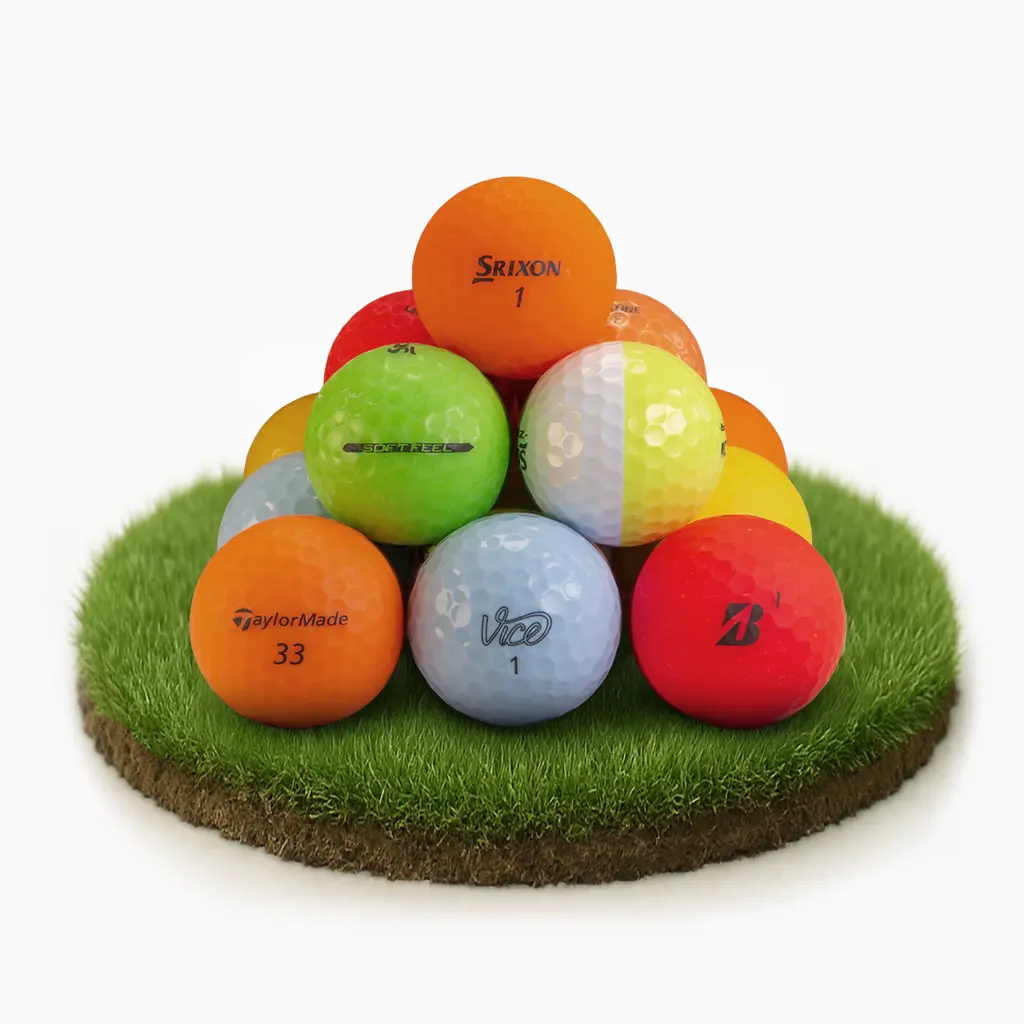 Färgade Golfbollar Mix
