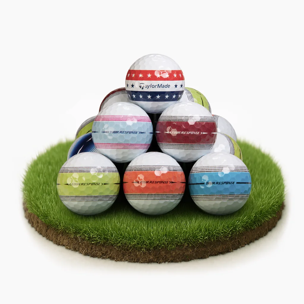 Taylormade Tour Response Stripe återvunna golfbollar