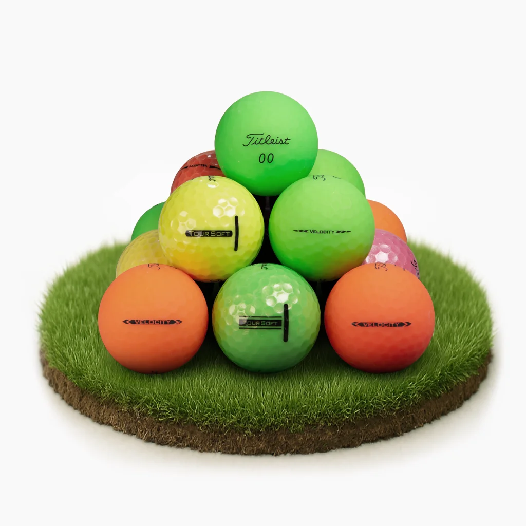 Titleist blandade färgade återvunna golfbollar